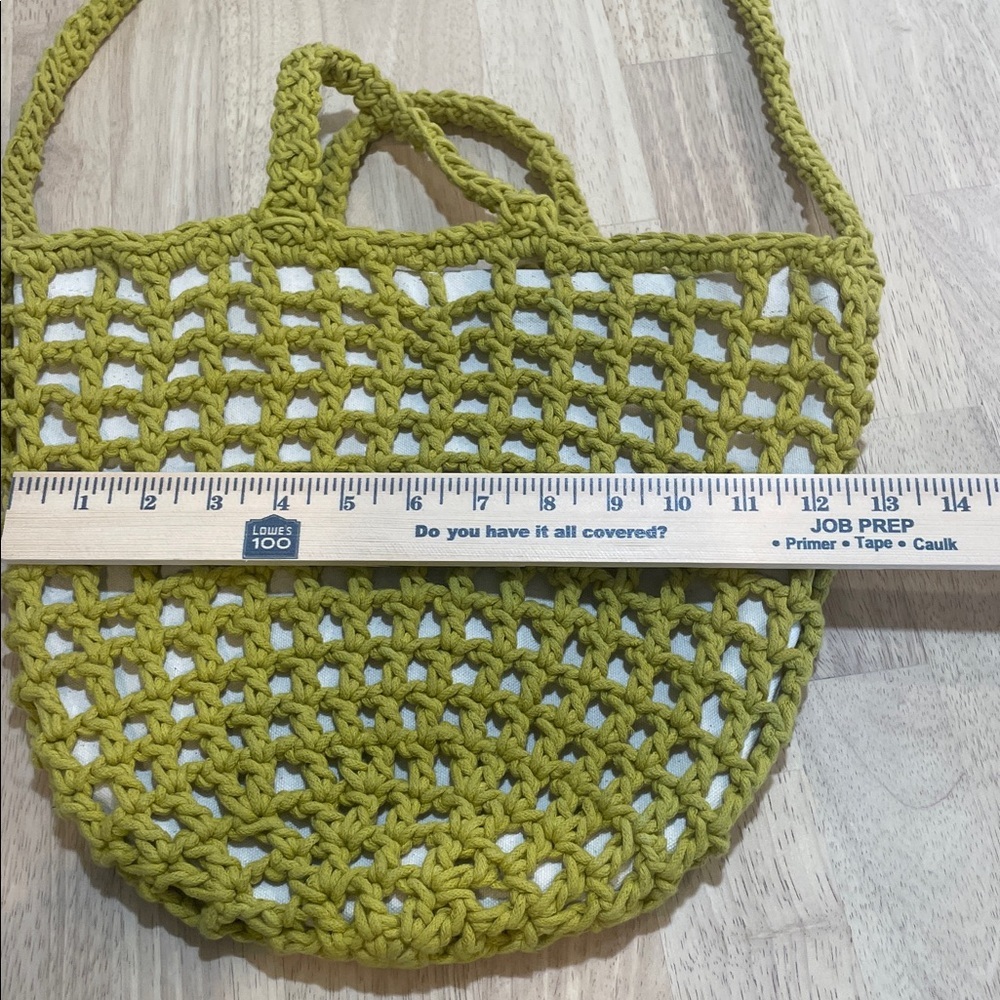 MADEWELL The Crochet Shoulder Bag gilded chartreuse - Picture 6 of 9